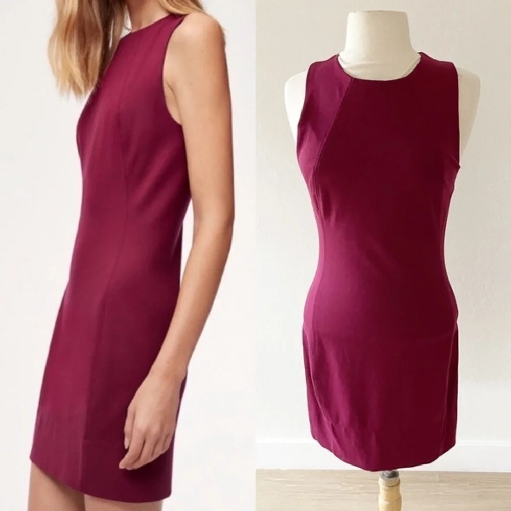 Aritzia Babaton Miguel Dress Plum